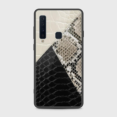 Samsung Galaxy A9 2018 Cover - Printed Skins Series - HQ Ultra Shine Premium Infinity Glass Soft Silicon Borders Case