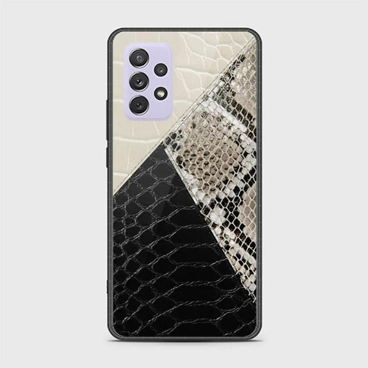 Samsung Galaxy A72 Cover - Printed Skins Series - HQ Ultra Shine Premium Infinity Glass Soft Silicon Borders Case