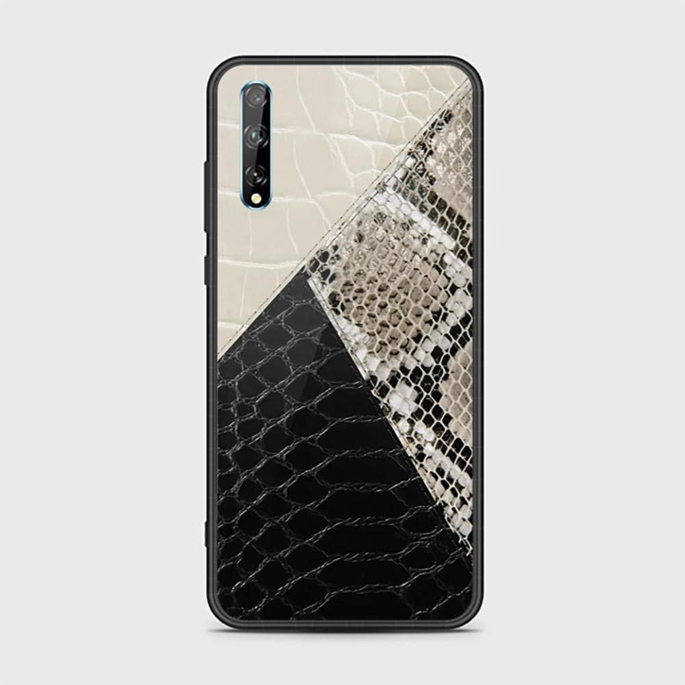 Huawei Y8p Cover- Printed Skins Series - HQ Ultra Shine Premium Infinity Glass Soft Silicon Borders Case