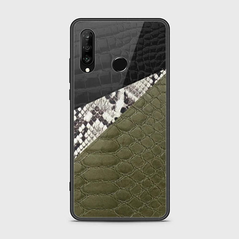 Huawei P30 lite Cover - Printed Skins Series - HQ Ultra Shine Premium Infinity Glass Soft Silicon Borders Case