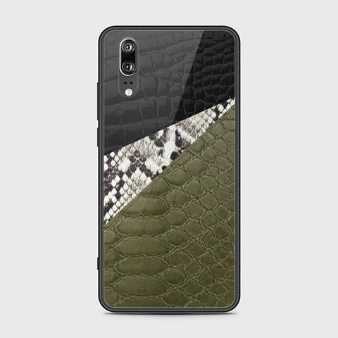 Huawei P20 Cover - Printed Skins Series - HQ Ultra Shine Premium Infinity Glass Soft Silicon Borders Case