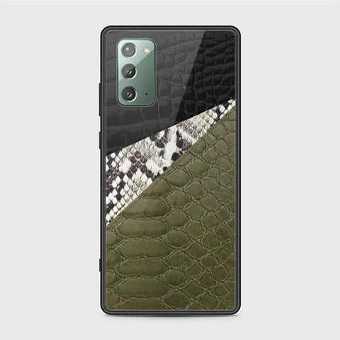 Samsung Galaxy Note 20 Cover - Printed Skins Series - HQ Ultra Shine Premium Infinity Glass Soft Silicon Borders Case