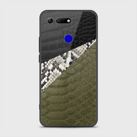 Huawei Honor View 20 Cover - Printed Skins Series - HQ Ultra Shine Premium Infinity Glass Soft Silicon Borders Case