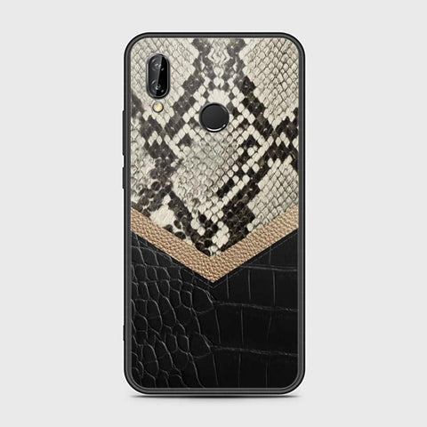 Huawei P20 Lite Cover - Printed Skins Series - HQ Ultra Shine Premium Infinity Glass Soft Silicon Borders Case