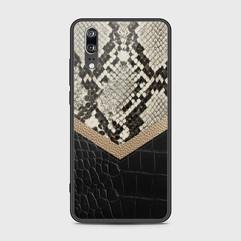 Huawei P20 Cover - Printed Skins Series - HQ Ultra Shine Premium Infinity Glass Soft Silicon Borders Case