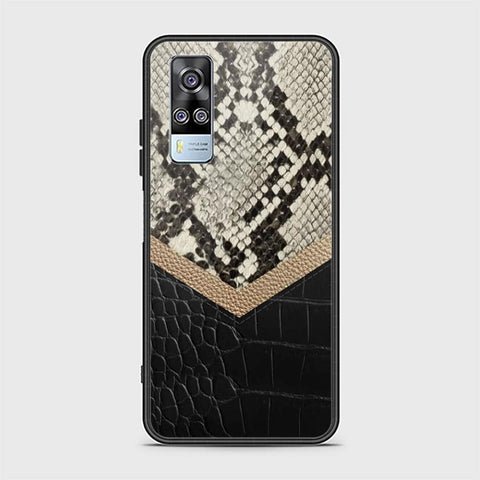 Vivo Y53s 4G Cover - Printed Skins Series - HQ Ultra Shine Premium Infinity Glass Soft Silicon Borders Case