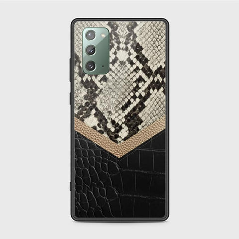 Samsung Galaxy Note 20 Cover - Printed Skins Series - HQ Ultra Shine Premium Infinity Glass Soft Silicon Borders Case