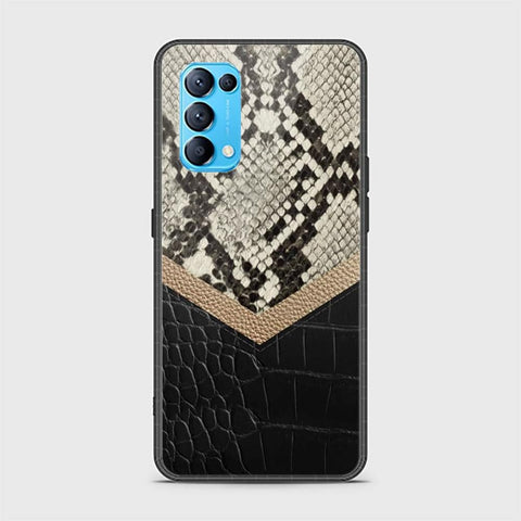 Oppo Find X3 Lite Cover - Printed Skins Series - HQ Ultra Shine Premium Infinity Glass Soft Silicon Borders Case