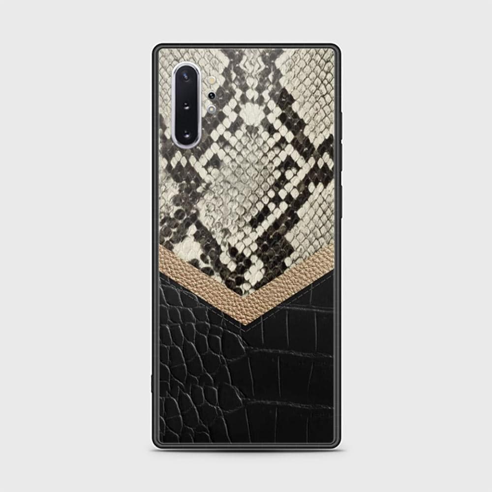 Samsung Galaxy Note 10 Plus Cover - Printed Skins Series - D74 - HQ Ultra Shine Premium Infinity Glass Soft Silicon Borders Case ( Fast Delivery )