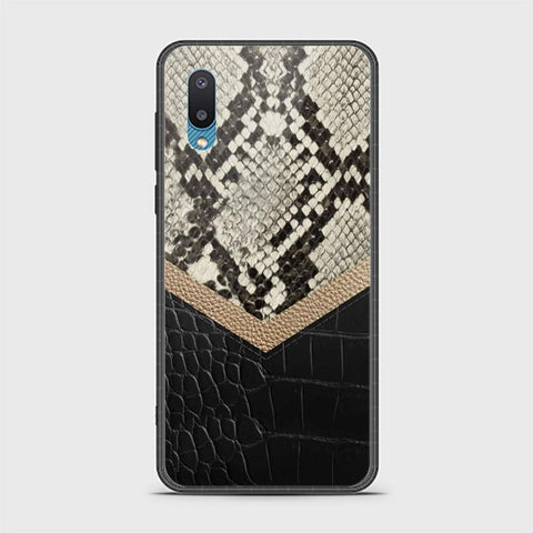 Samsung Galaxy A02 Cover - Printed Skins Series - HQ Ultra Shine Premium Infinity Glass Soft Silicon Borders Case