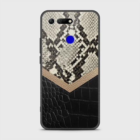 Huawei Honor View 20 Cover - Printed Skins Series - HQ Ultra Shine Premium Infinity Glass Soft Silicon Borders Case