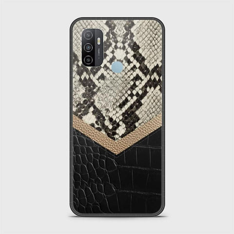Oppo A53 Cover - Printed Skins Series - HQ Ultra Shine Premium Infinity Glass Soft Silicon Borders Case