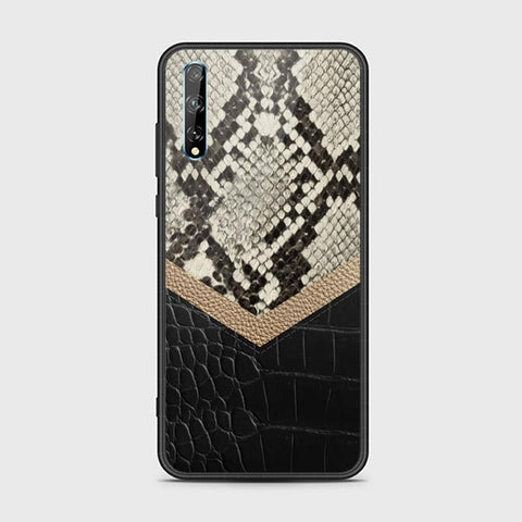 Huawei Y8p Cover- Printed Skins Series - HQ Ultra Shine Premium Infinity Glass Soft Silicon Borders Case