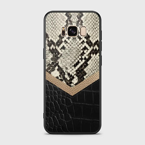 Samsung Galaxy S8 Cover - Printed Skins Series - HQ Ultra Shine Premium Infinity Glass Soft Silicon Borders Case