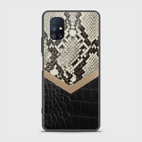 Samsung Galaxy M51 Cover - Printed Skins Series - HQ Ultra Shine Premium Infinity Glass Soft Silicon Borders Case