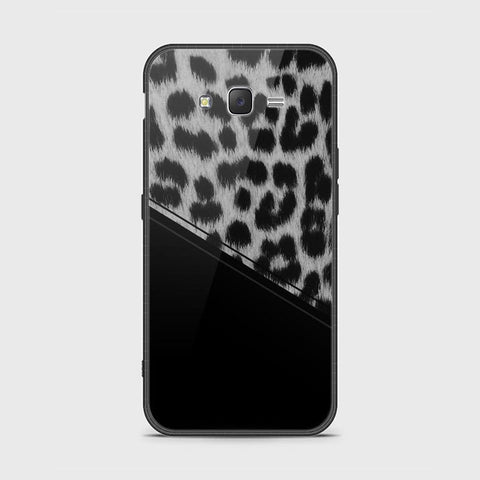 Samsung Galaxy J7 2015 Cover - Printed Skins Series - HQ Ultra Shine Premium Infinity Glass Soft Silicon Borders Case