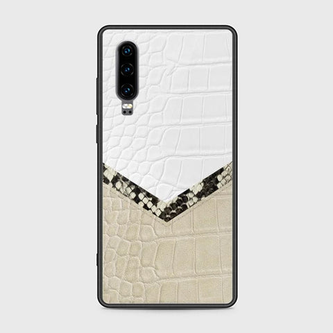 Huawei P30 Cover - Printed Skins Series - HQ Ultra Shine Premium Infinity Glass Soft Silicon Borders Case