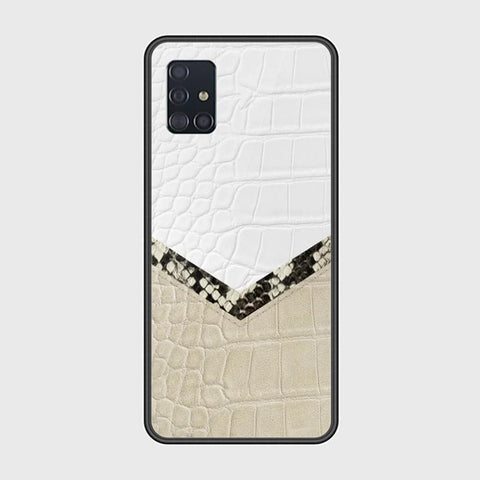 Samsung Galaxy A51 Cover - Printed Skins Series - HQ Ultra Shine Premium Infinity Glass Soft Silicon Borders Case