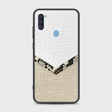 Samsung Galaxy M11 Cover - Printed Skins Series - HQ Ultra Shine Premium Infinity Glass Soft Silicon Borders Case