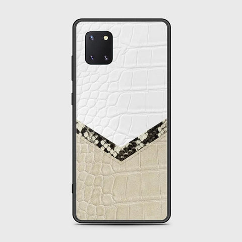 Samsung Galaxy A81 Cover - Printed Skins Series - HQ Ultra Shine Premium Infinity Glass Soft Silicon Borders Case