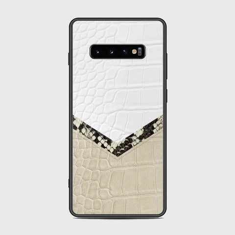 Samsung Galaxy S10 Plus Cover - Printed Skins Series - HQ Ultra Shine Premium Infinity Glass Soft Silicon Borders Case