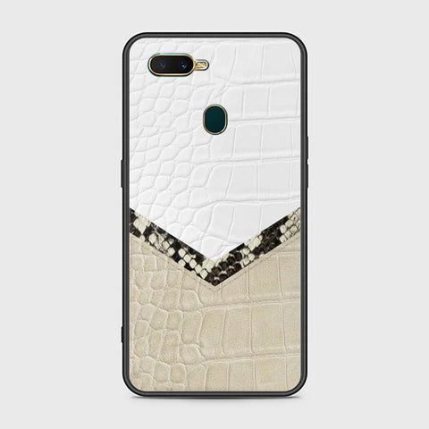 Oppo A7 Cover - Printed Skins Series - HQ Ultra Shine Premium Infinity Glass Soft Silicon Borders Case