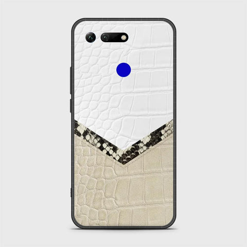 Huawei Honor View 20 Cover - Printed Skins Series - HQ Ultra Shine Premium Infinity Glass Soft Silicon Borders Case