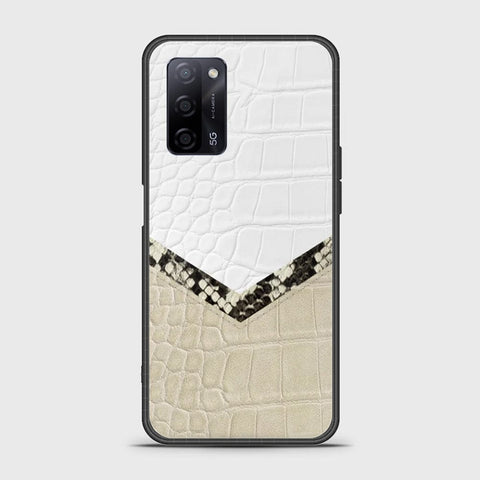 Oppo A55s Cover- Printed Skins Series - HQ Ultra Shine Premium Infinity Glass Soft Silicon Borders Case