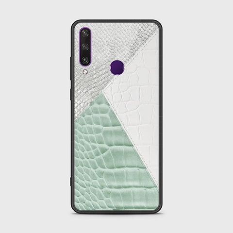 Huawei Y6p Cover - Printed Skins Series - HQ Ultra Shine Premium Infinity Glass Soft Silicon Borders Case