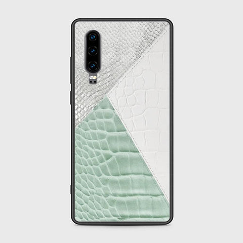 Huawei P30 Cover - Printed Skins Series - HQ Ultra Shine Premium Infinity Glass Soft Silicon Borders Case