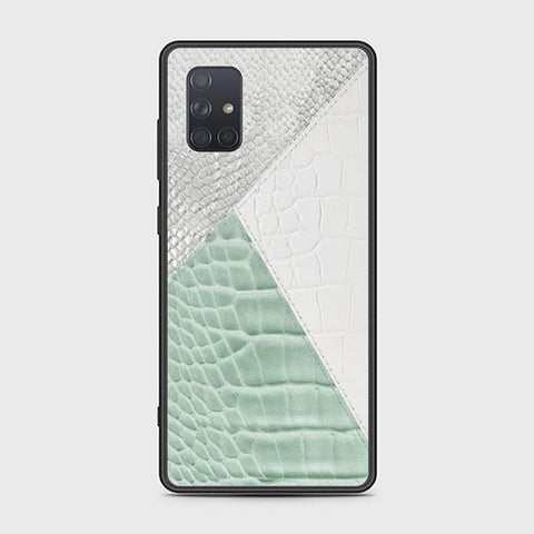 Samsung Galaxy A71 Cover - Printed Skins Series - HQ Ultra Shine Premium Infinity Glass Soft Silicon Borders Case