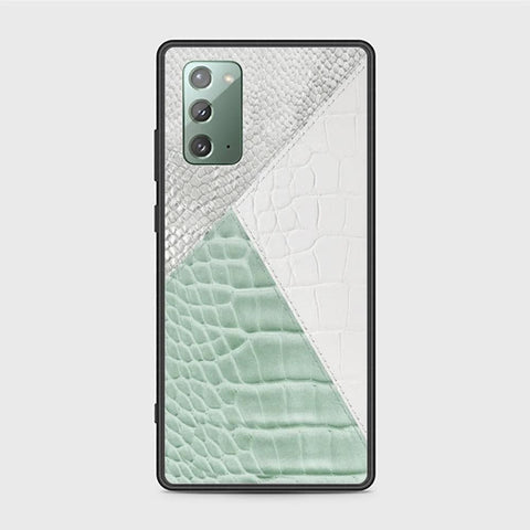 Samsung Galaxy Note 20 Cover - Printed Skins Series - HQ Ultra Shine Premium Infinity Glass Soft Silicon Borders Case