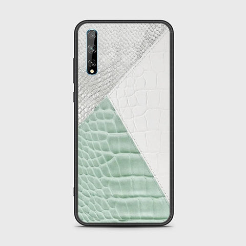 Huawei Y8p Cover- Printed Skins Series - HQ Ultra Shine Premium Infinity Glass Soft Silicon Borders Case