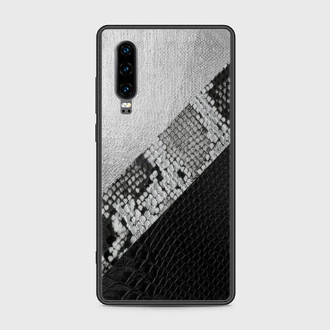 Huawei P30 Cover - Printed Skins Series - HQ Ultra Shine Premium Infinity Glass Soft Silicon Borders Case