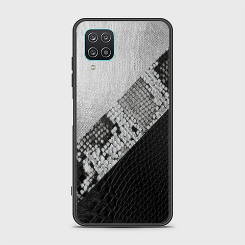 Samsung Galaxy A12 Cover - Printed Skins Series - HQ Ultra Shine Premium Infinity Glass Soft Silicon Borders Case