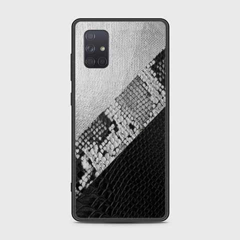 Samsung Galaxy A71 Cover - Printed Skins Series - HQ Ultra Shine Premium Infinity Glass Soft Silicon Borders Case