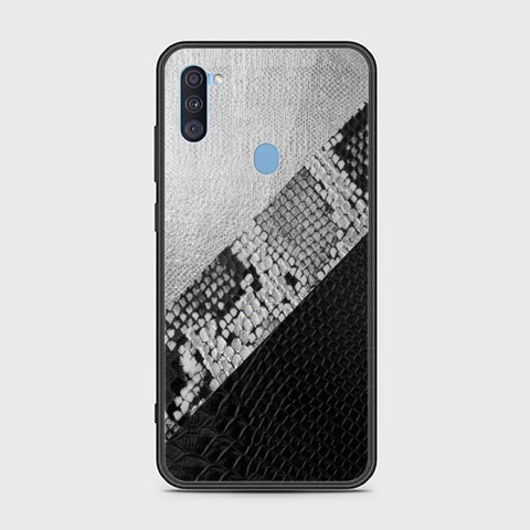 Samsung Galaxy M11 Cover - Printed Skins Series - HQ Ultra Shine Premium Infinity Glass Soft Silicon Borders Case