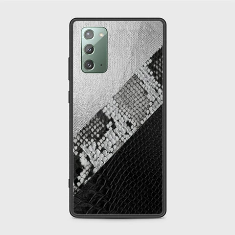 Samsung Galaxy Note 20 Cover - Printed Skins Series - HQ Ultra Shine Premium Infinity Glass Soft Silicon Borders Case
