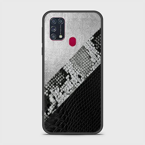 Samsung Galaxy M31 Cover - Printed Skins Series - HQ Ultra Shine Premium Infinity Glass Soft Silicon Borders Case