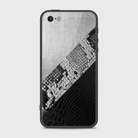 iPhone SE Cover - Printed Skins Series - HQ Ultra Shine Premium Infinity Glass Soft Silicon Borders Case