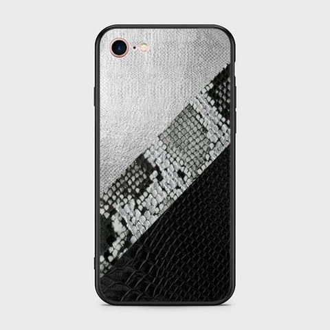 iPhone 8 Cover - Printed Skins Series - HQ Ultra Shine Premium Infinity Glass Soft Silicon Borders Case