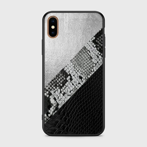 iPhone XS Max Cover - Printed Skins Series - HQ Ultra Shine Premium Infinity Glass Soft Silicon Borders Case