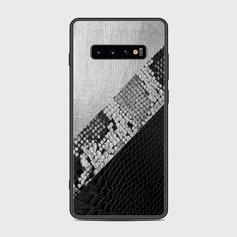 Samsung Galaxy S10 Plus Cover - Printed Skins Series - HQ Ultra Shine Premium Infinity Glass Soft Silicon Borders Case