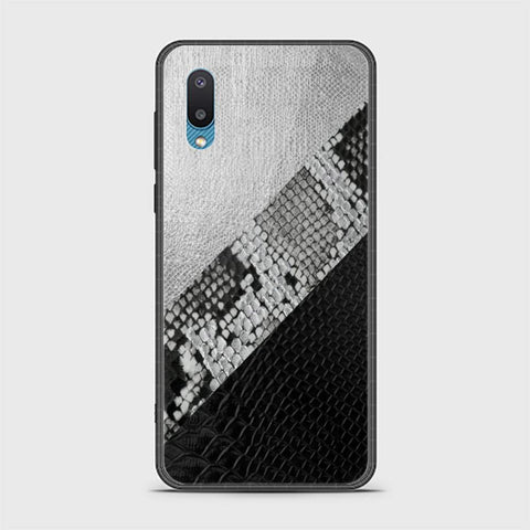 Samsung Galaxy A02 Cover - Printed Skins Series - HQ Ultra Shine Premium Infinity Glass Soft Silicon Borders Case