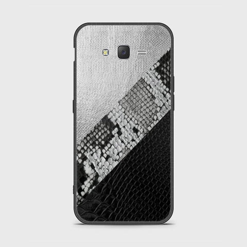 Samsung Galaxy J7 2015 Cover - Printed Skins Series - HQ Ultra Shine Premium Infinity Glass Soft Silicon Borders Case