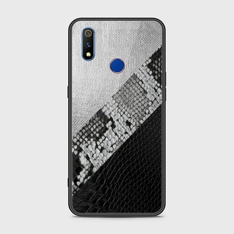 Realme 3 Cover - Printed Skins Series - HQ Ultra Shine Premium Infinity Glass Soft Silicon Borders Case