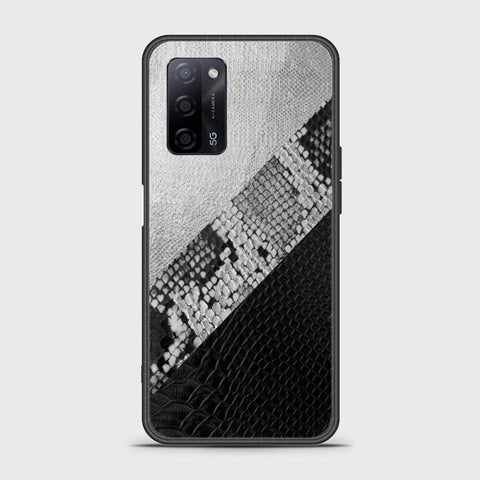 Oppo A55s Cover- Printed Skins Series - HQ Ultra Shine Premium Infinity Glass Soft Silicon Borders Case