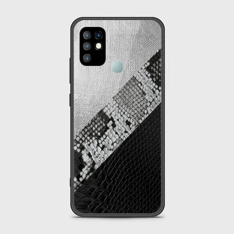 Infinix Hot 10 Cover- Printed Skins Series - HQ Ultra Shine Premium Infinity Glass Soft Silicon Borders Case
