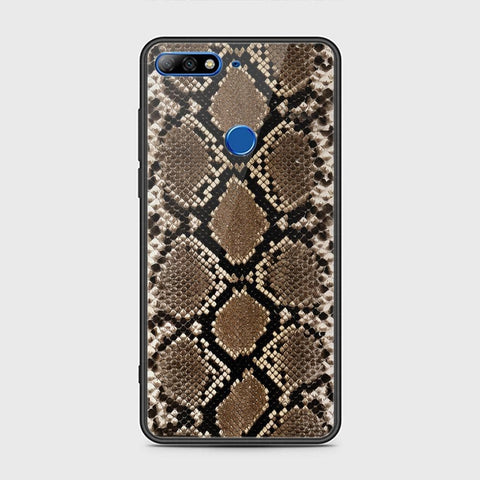 Huawei Y7 Prime 2018 Cover - Printed Skins Series - HQ Ultra Shine Premium Infinity Glass Soft Silicon Borders Case