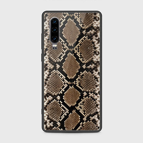 Huawei P30 Cover - Printed Skins Series - HQ Ultra Shine Premium Infinity Glass Soft Silicon Borders Case